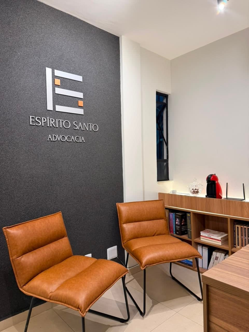 Recepção do escritório Espírito Santo Advocacia